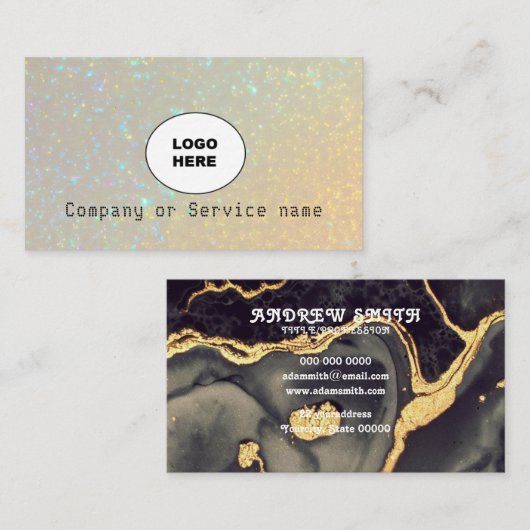 Voeg je eigen afbeeldingen fluwelen Visitekaartje  (Voorkant / Achterkant)