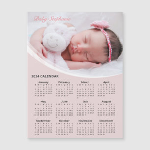 Voeg je eigen Baby Photo 2024 kalender toe   Magne