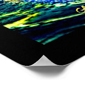 Voeg je eigen bericht Bruin Pirate Sailing Ship Po Poster (Hoek)