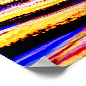 Voeg je eigen bericht toe, bruin blauw zeilschip poster (Hoek)