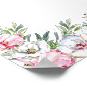 Voeg je eigen bericht toe magnolia blush pink whit poster (Hoek)