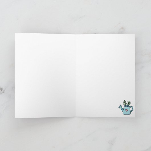 Voeg je eigen bericht toe, Schattige water geven k Kaart (Binnen)