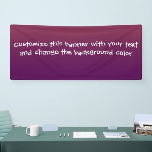 Voeg je eigen berichtbanner toe spandoek (Beurs)