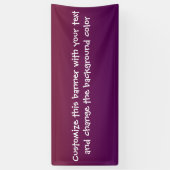 Voeg je eigen berichtbanner toe spandoek (Verticaal)