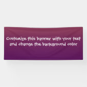 Voeg je eigen berichtbanner toe spandoek (Horizontaal)