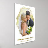 Voeg je eigen bruiloft toe Foto Real Gold Foil pri Folie Afdrukken (Laagn)