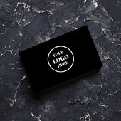 Voeg je eigen Circle Logo Business Black & White t Visitekaartje