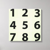 Voeg je eigen familie negen foto's toe. 16x16 canvas afdruk (Voorkant)