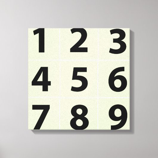 Voeg je eigen familie negen foto's toe. 16x16 canvas afdruk (Voorkant)