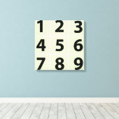 Voeg je eigen familie negen foto's toe. 16x16 canvas afdruk (Insitu (Houten vloer))