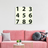 Voeg je eigen familie negen foto's toe. 16x16 canvas afdruk (Insitu (Woonkamer))