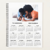 Voeg je eigen familiefoto 2024 kalender toe | Plan Planner (Voorkant)