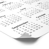 Voeg je eigen familiefoto 2024 kalender toe | POST Poster (Hoek)