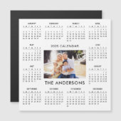 Voeg je eigen familiefoto 2025 kalender toe | Magn (Voorkant / Achterkant)