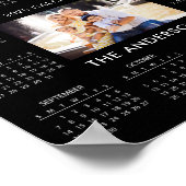 Voeg je eigen familiefoto 2025 kalender toe | poster (Hoek)