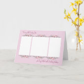 Voeg je eigen familiefoto's uit de Kaart van de ge (Gele Bloem)