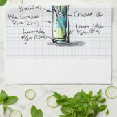 Voeg je eigen favoriete drink recept barman balk t theedoek (Gevouwen)