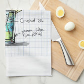 Voeg je eigen favoriete drink recept barman balk t theedoek (Quarter Fold)