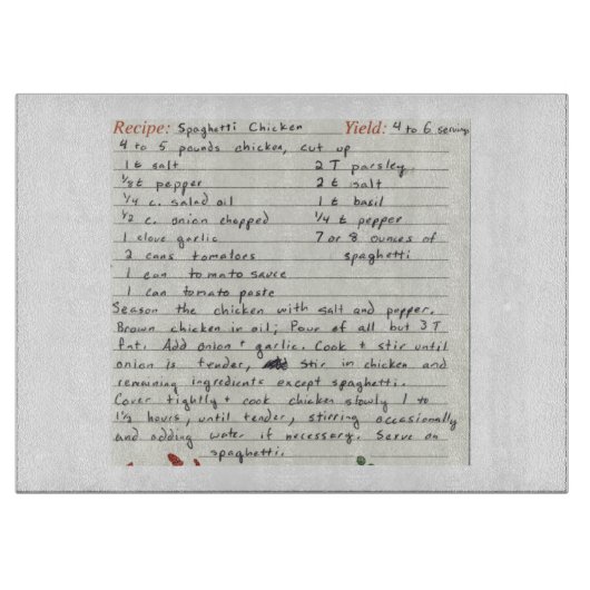 Voeg je eigen favoriete recept toe aan de maatstaf snijplank (Voorkant)