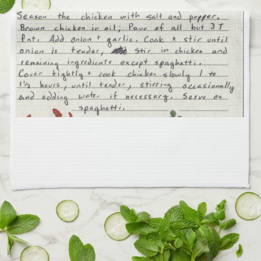 Voeg je eigen favoriete recept toe aan de maatstaf theedoek (Gevouwen)