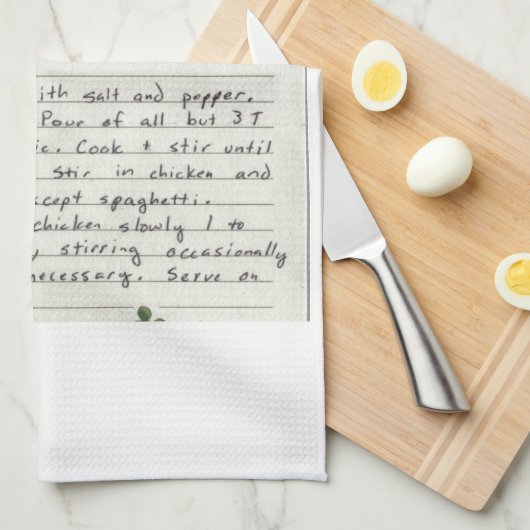 Voeg je eigen favoriete recept toe aan de maatstaf theedoek (Quarter Fold)