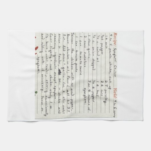 Voeg je eigen favoriete recept toe aan de maatstaf theedoek (Horizontaal)