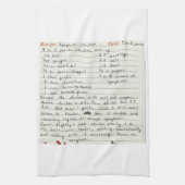 Voeg je eigen favoriete recept toe aan de maatstaf theedoek (Verticaal)