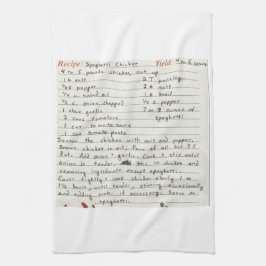 Voeg je eigen favoriete recept toe aan de maatstaf theedoek