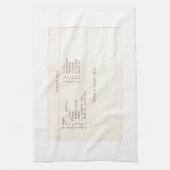 Voeg je eigen favoriete recept van oma mama toe theedoek (Verticaal)