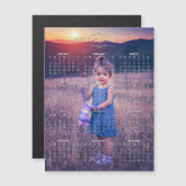 Voeg je eigen foto 2024 kalender | Magnetische Kaa (Voorkant / Achterkant)