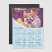 Voeg je eigen foto 2024 kalender | Magnetische Kaa (Voorkant / Achterkant)