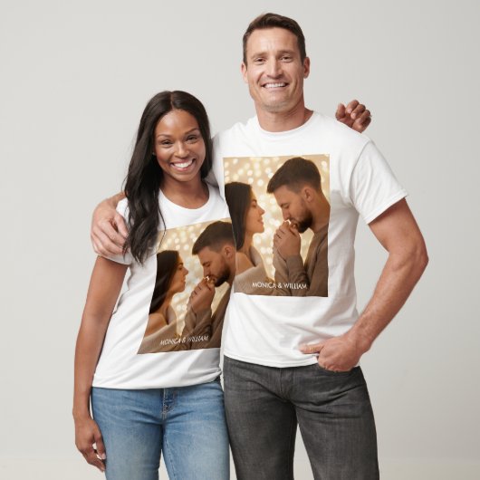 Voeg je eigen foto aan aangepaste T-shirt toe (Unisex)