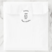 Voeg je eigen foto Birthday Sticker toe (Tas)