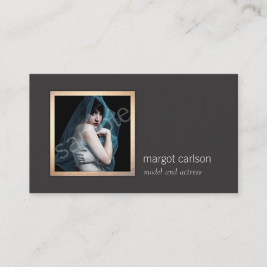 Voeg je eigen foto Chic Mode fotografie toe Visitekaartje (Voorkant)