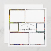 Voeg je eigen Foto Collage Moeder Best Mam Quote t (Voorkant / Achterkant)