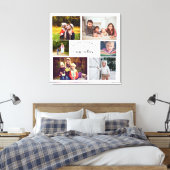 Voeg je eigen Foto Collage Moeder Best Mam Quote t Canvas Afdruk (Insitu (Slaapkamer))