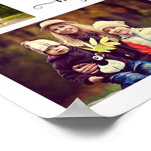 Voeg je eigen Foto Collage Moeder Best Mam Quote t Poster (Hoek)