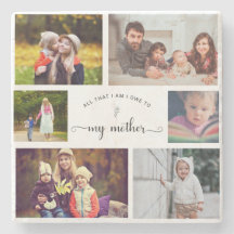 Voeg je eigen Foto Collage Moeder Best Mam Quote t