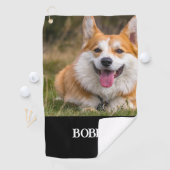 Voeg je eigen foto en naam toe golfhanddoek (Insitu)