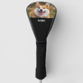Voeg je eigen foto en naam toe golfheadcover (Voorkant)