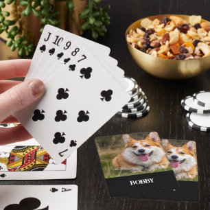 Voeg je eigen foto en naam toe pokerkaarten