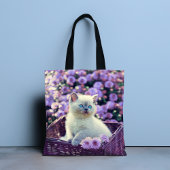 Voeg je eigen foto Kitten Cat Pet toe Tote Bag