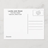 Voeg je eigen foto krijtbord Save the Date Aankondigingskaart (Achterkant)