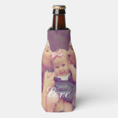 Voeg je eigen foto Love Quote gepersonaliseerd toe Flesjeskoeler (Fles Voorkant)