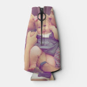 Voeg je eigen foto Love Quote gepersonaliseerd toe Flesjeskoeler (Achterkant)