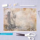 Voeg je eigen foto of woordontkoppeling toe tissuepapier (Craft)