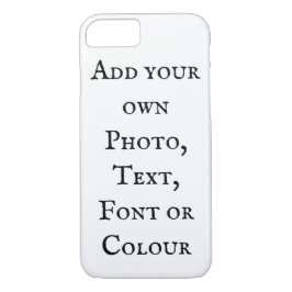 Voeg je eigen foto, tekst, lettertype of kleur toe 	iPhone 8/7 hoesje