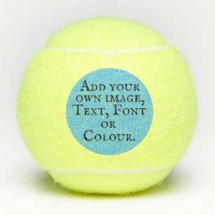 Voeg je eigen foto, tekst, lettertype of kleur toe tennisballen