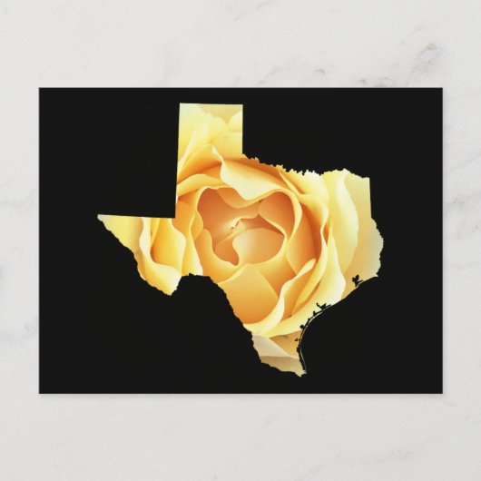Voeg je eigen foto Texas Map Shape Briefkaart (Voorkant)