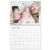 Voeg je eigen foto toe 2-pagina's grote 2025-kalen kalender (Mar 2026)